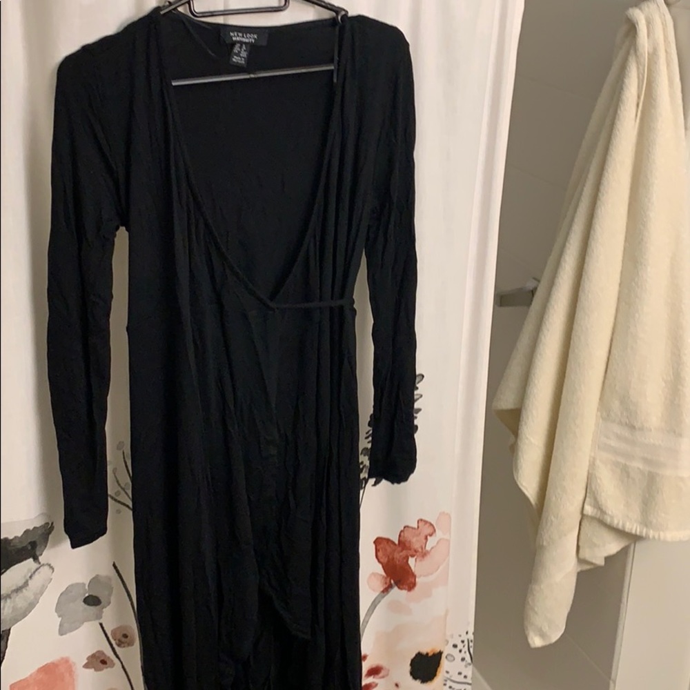 Maternity jersey wrap dress